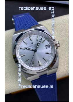 Vacheron Constantin Overseas 1:1 Mirror Swiss Replica Watch in Steel Dial - Rubber Strap