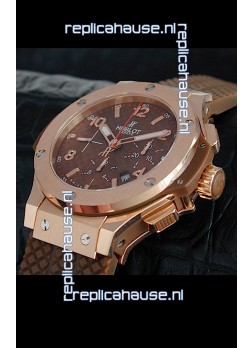 Hublot Swiss Replica Watch in Brown Dial