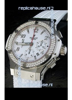 Hublot Big Bang Swiss Replica Watch Diamonds Bezel