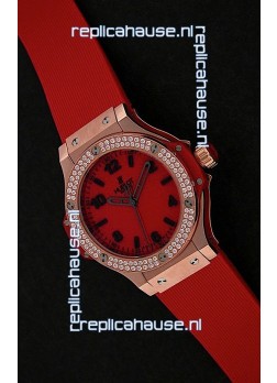 Hublot Big Bang King Swiss Quartz Watch in Diamond Plated
