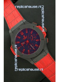 Hublot Big Bang Ceramic Sandblasted Matte Watch in Red - 1:1 Mirror Replica