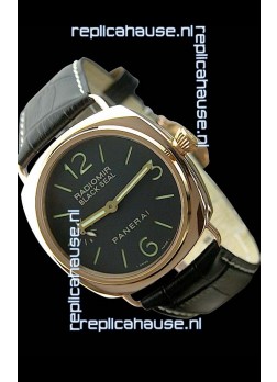 Panerai Radiomir Black Seal Swiss Watch in Pink Gold