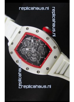 Richard Mille RM055 Bubba Watson Swiss Replica Watch in White