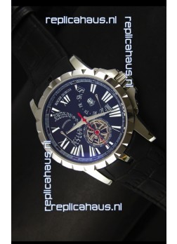 Roger Dubuis Excalibur Calendar Watch in Black Dial 