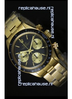 Rolex Daytona 6265 Cosmograph Black Dial in Gold Case