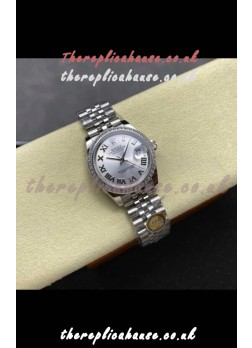 Rolex Super Clone Datejust 31MM Steel Dial Jubilee Super Clone Watch 