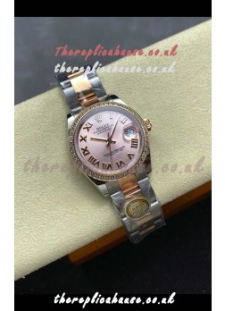 Rolex Super Clone Datejust 31MM Pink Dial Rose Gold Oyster Super Clone Watch 