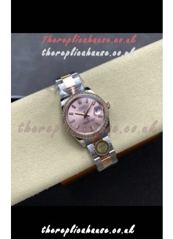 Rolex Super Clone Datejust 31MM Pink Dial Rose Gold Oyster Super Clone Watch 
