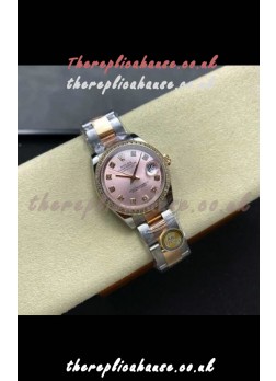 Rolex Super Clone Datejust 31MM Pink Dial Rose Gold Oyster Super Clone Watch 