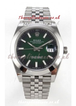 Rolex Datejust 126234 Ombre Green Dial Jubilee FREE SPRUNG MVMT Super Clone Watch 41MM