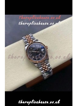 Rolex Super Clone Datejust Grey Dial Two Tone Case 31MM Super Clone Watch 