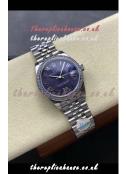 Rolex Super Clone Datejust 31MM Purple Dial Steel Case Super Clone Watch 