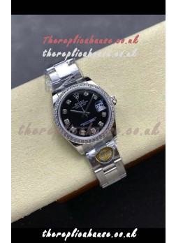 Rolex Super Clone Datejust 31MM Black Dial Steel Case Super Clone Watch 