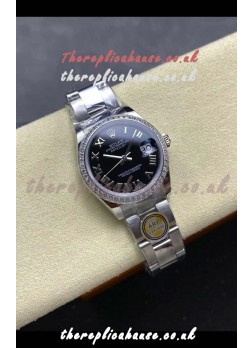 Rolex Super Clone Datejust 31MM Black Roman Dial Super Clone Watch