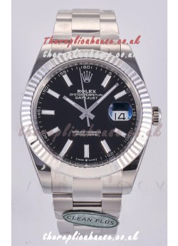 Datejust Super Clone 126334 Black Dial 41MM FREE SPRUNG MVMNT 3235 Watch 