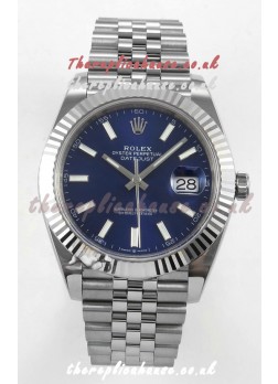 Datejust Super Clone 126334 Blue Dial 41MM FREE SPRUNG MVMNT 3235 Watch 