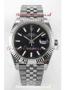 Datejust Super Clone 126334 Black Dial 41MM FREE SPRUNG MVMNT 3235 Watch 