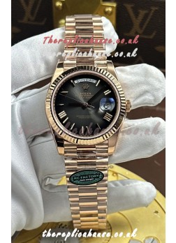 Rolex Day Date 228236 Rose Gold Slate Ombre Dial Super Clone Watch 