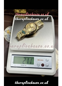 Rolex Day Date 228238 Yellow Gold in Gold Roman Dial Super Clone Watch 