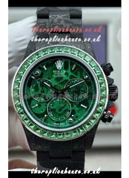 Rolex Daytona Green "Artisans De Genève - Poetry of Lights" Carbon Casing Super Clone Watch 