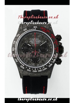 Rolex Daytona DiW Forged Cabon Casing Black Nylon Strap Super Clone Watch 