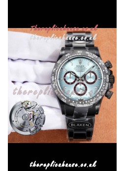 Rolex Daytona Blaken 4131 Movement ICE Blue Dial Super Clone Watch 
