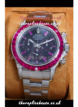 Rolex Daytona 126599 White Gold Red Dial Super Clone Watch 