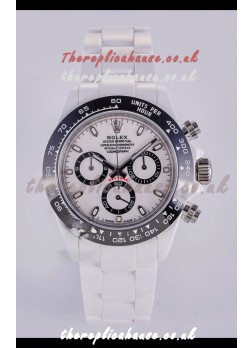 Rolex Daytona AET White Ceramic 4130 Movment Super Clone Watch 