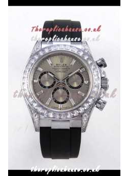 Rolex Daytona 126539TBR FREE SPRUNG MVMNT Grey Dial Super Clone Watch 