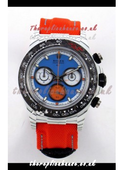 Rolex Daytona DiW Veloce White Carbon Red Dial Super Clone Watch 