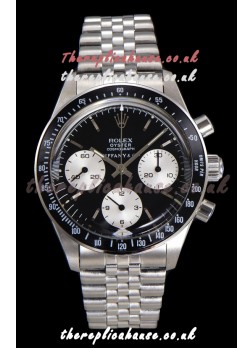 Rolex Daytona Paul Newman 37MM Tiffany & Co Black Dial Manual Wind Super Clone Watch 