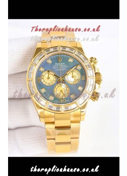 Rolex Daytona 116519 Yellow Gold Pearl Dial Super Clone Watch 