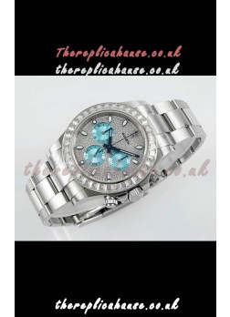 Rolex Daytona 116519 Stainless Steel Diamonds Dial Super Clone Watch 