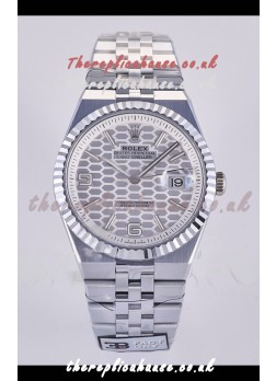 Rolex Land-Dweller 127336 Steel Honeycomb Dial 40MM Super Clone Watch 