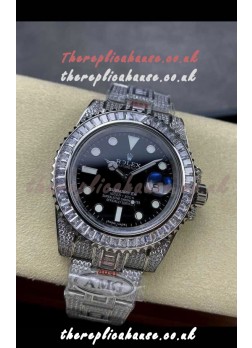 Rolex Submariner 116610 Iced Out Edition 18 Black Dial Swiss Replica Watch 