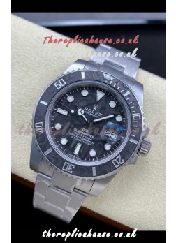 Rolex Submariner DiW Sandblasted Carbon Fiber Bezel/Dial FREE SPRUNG MVMNT Super Clone