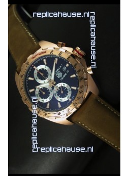 Tag Heuer Calibre 16 Rose Gold Watch in Black Dial Watch