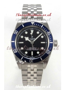 Tudor Black Bay 41 Black Dial Blue Bezel Jubilee Super Clone Watch 