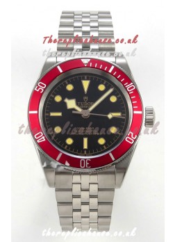 Tudor Black Bay 41 Black Dial Red Bezel Jubilee Super Clone Watch 
