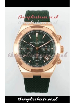 Vacheron Constantin Overseas Chronograph Rose Gold Green Dial Super Clone Watch 