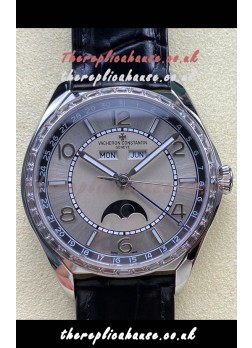 Vacheron Constantin Fiftysix Moonphase Steel Dial Steel Case Swiss Replica Watch 