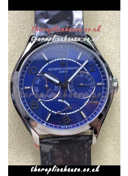 Vacheron Constantin Fiftysix Day-Date Stainless Steel Blue Dial Swiss Replica Watch 