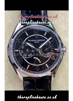 Vacheron Constantin Fiftysix Day-Date Stainless Steel Black Dial Swiss Replica Watch 