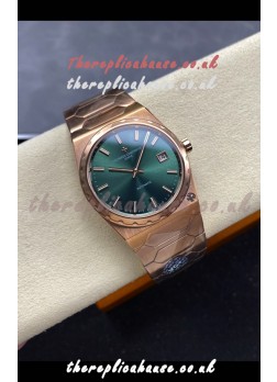 Vacheron Constantin Historiques 222 Rose Gold Green Dial Super Clone Watch 