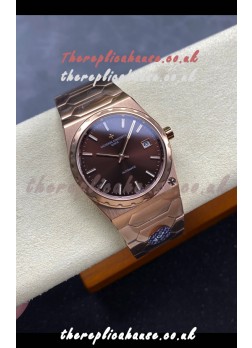 Vacheron Constantin Historiques 222 Rose Gold Brown Dial Super Clone Watch 